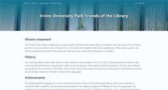 Desktop Screenshot of friendsirvineuplib.org